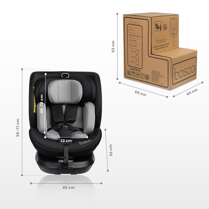 Столче За Кола BoscoI-Size Olive (40-150cm) Caretero