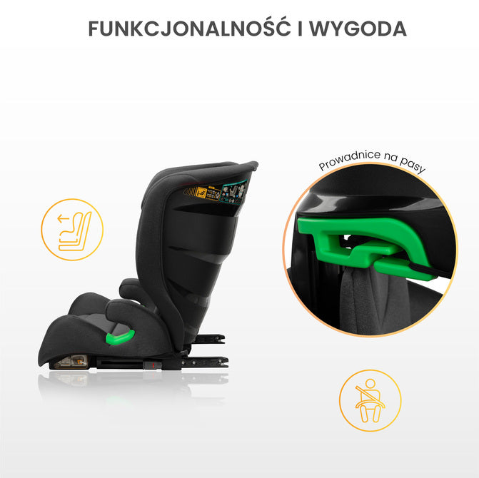 Scaun auto Nimbus i-Size IsoFix 15-36kg Negru Caretero