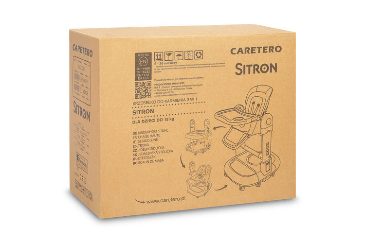 Столче За Хранене Sitron Сиво Caretero