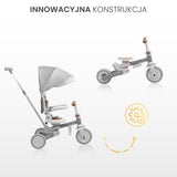 Триколка и баланиращо колело 2в1 Faro Grey Caretero Toyz