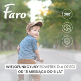 Tricycle And Balance Bike 2in1 Faro Blue Caretero Toyz