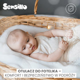 Бебешко Одеяло За Столче За Кола 0-13 Кг Плюш 75X75 Зелено Sensillo