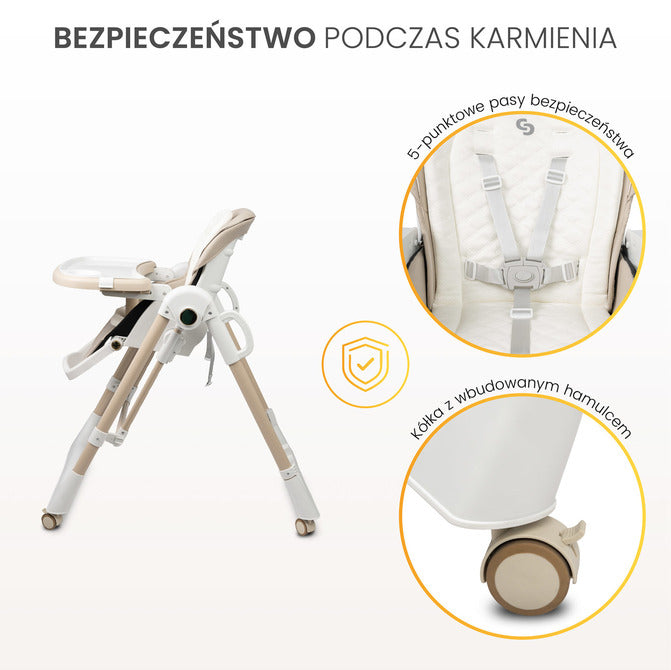 Столче За Хранене Nesto Розово Caretero