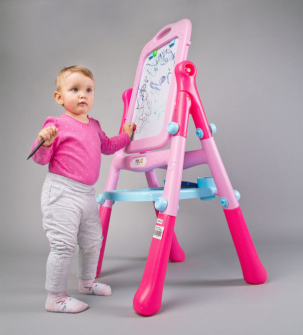 Planșă de desen educațională roz Caretero Toyz