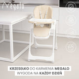Столче За Хранене Megalo Dark Grey Caretero
