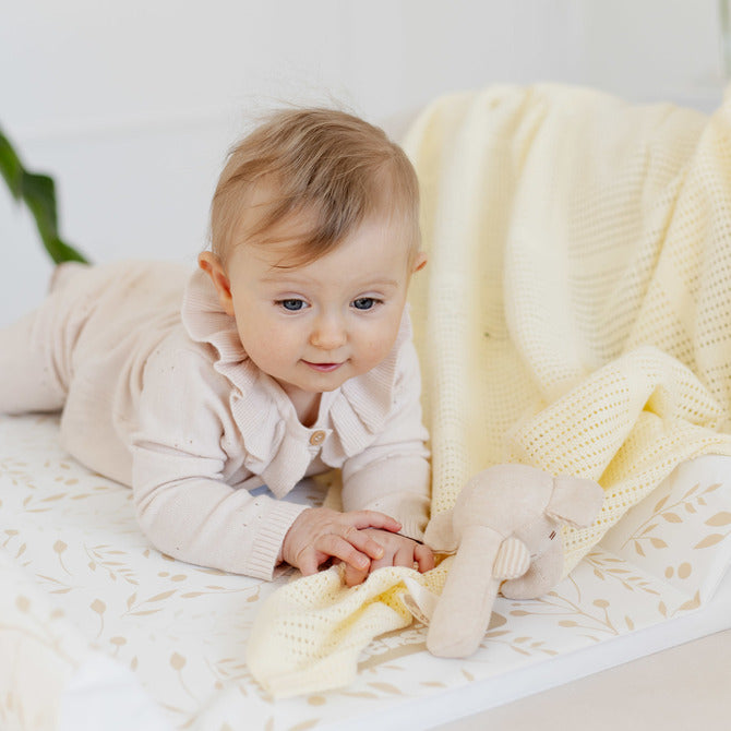 Blanket 100% Cotton Moli Light Gray Sensillo
