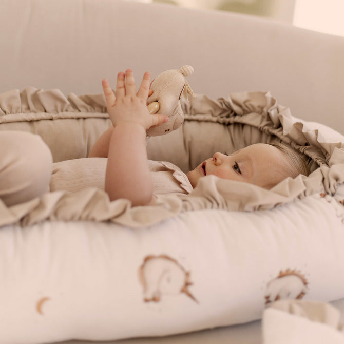 Бебешко гнездо Cotton Unicorn Beige 80X45 Sensillo