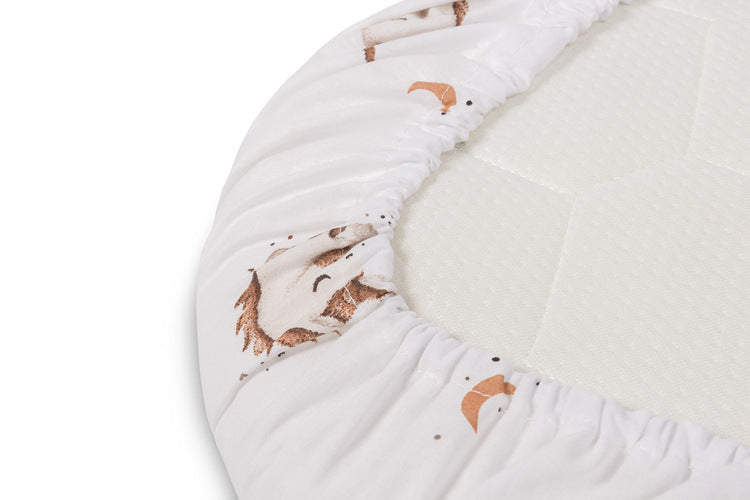 Чаршаф за количка Cotton Unicorn Beige 35X75 Sensillo