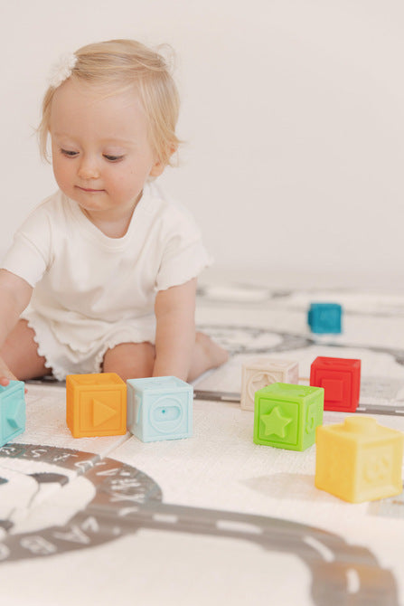 Образователна Играчка - Меки Сензорни Кубчета 20 Броя 6+ Toyz