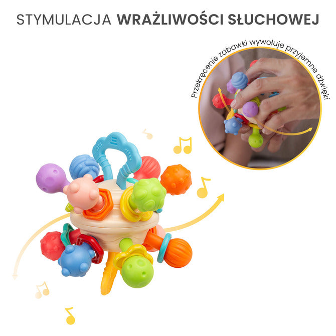 Образователна Играчка - 2В1 Дрънкалка И Гризалка 0+ Toyz