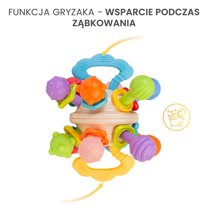 Образователна Играчка - 2В1 Дрънкалка И Гризалка 0+ Toyz