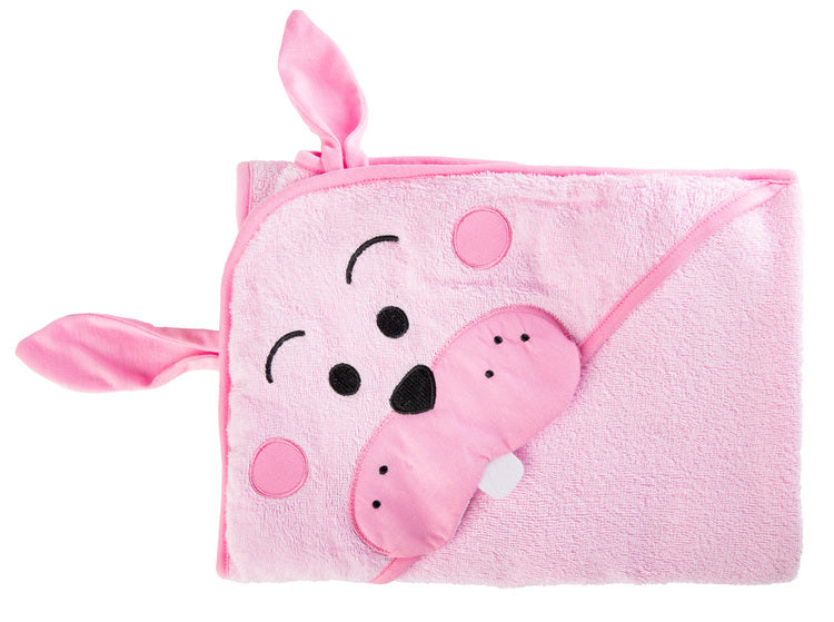 Water Friends Rabbit Bath Towel Pink