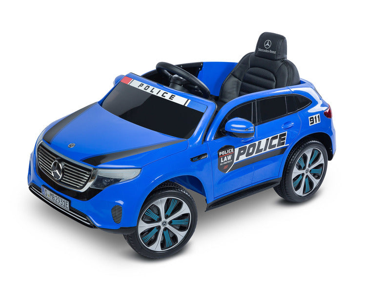 Battery-operated Car Mercedes Benz Eqc Police Blue Caretero Toyz