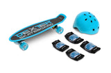Skateboard Dexter Blue + Casca Si Protectoare Caretero Toyz