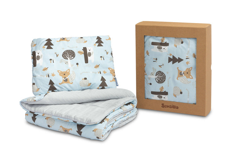 Cotton Bedding Set Blue Sensillo