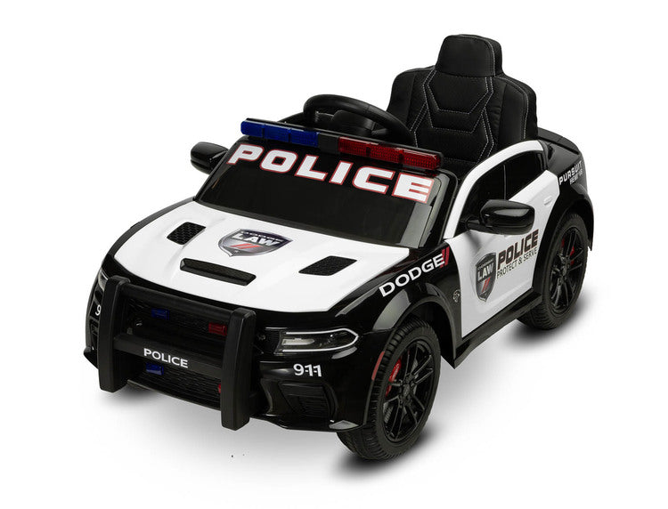 Battery-operated Car Dodge Charger Police White Caretero Toyz