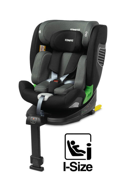 Scaun auto Kamptos i-Size IsoFix 0-36kg Gri Caretero