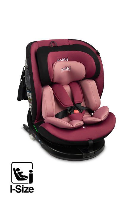 Scaun auto Mokki i-Size IsoFix 0-36kg Dirty Pink Caretero