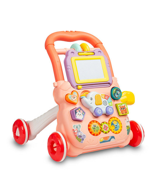 Walker educațional Zoo Pusher Pink Caretero Toyz