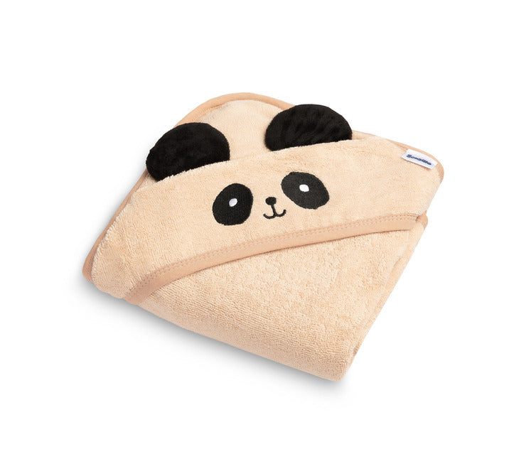 Panda Bath Towel 90x90cm Beige 100% Cotton