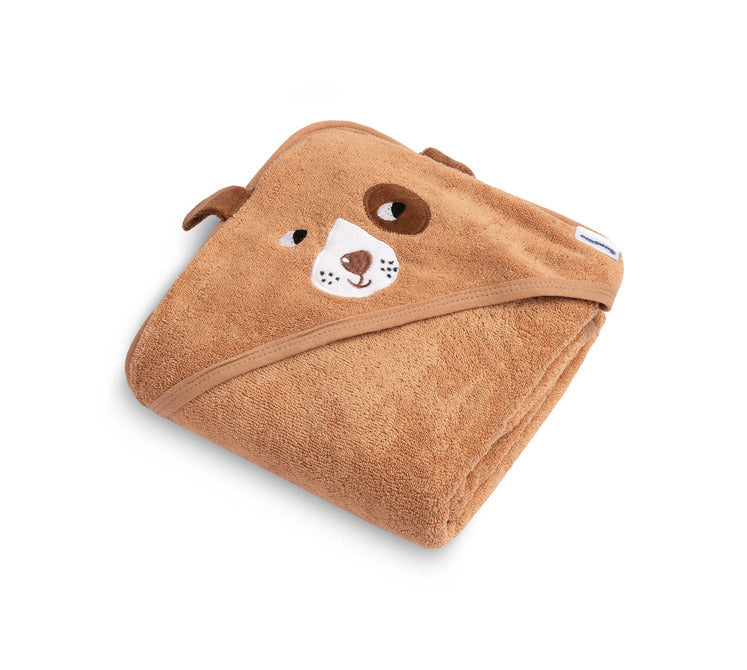 Dog Bath Towel 90x90cm Brown 100% Cotton