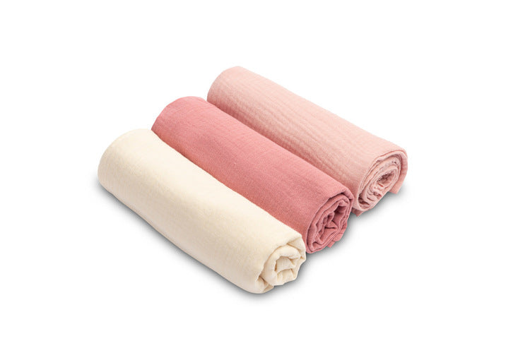 Muslin Diapers Uniform Pink 3 Pieces 60x80cm