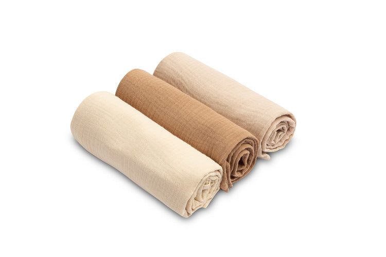 Muslin Diapers Uniform Brown 3 Pieces 60x80cm