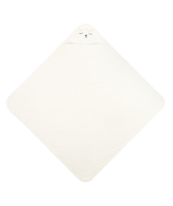 Baby Towel With Hood 100X100 Cm Bear White Sensillo