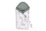 Diaper for writing Muslin green twigs 75X75 Sensillo