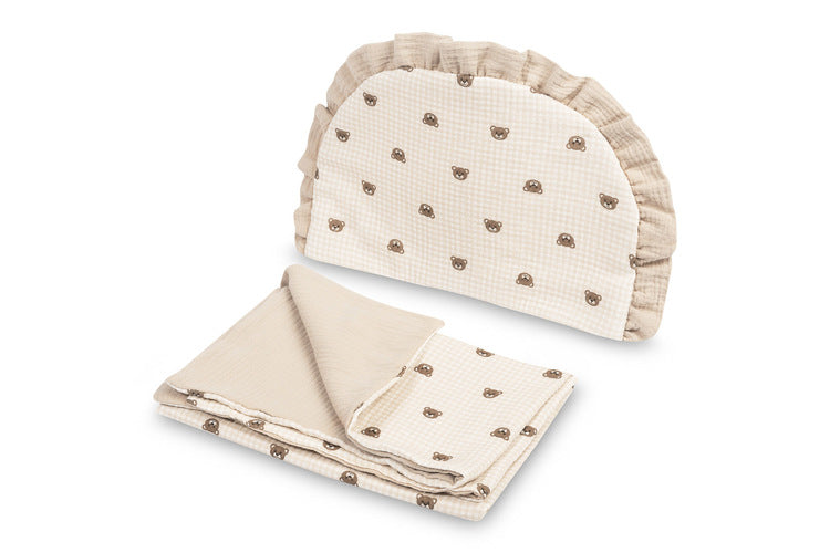 Muslin Stroller Set Bears Beige Sensillo