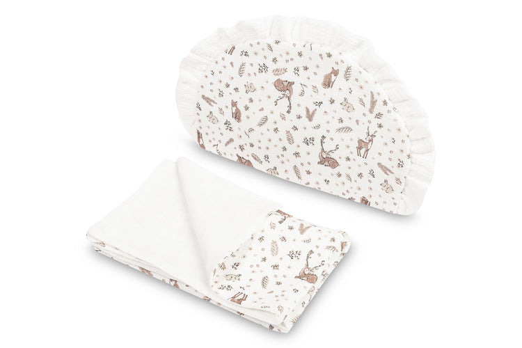 Muslin Stroller Set Forest Animals Sensillo