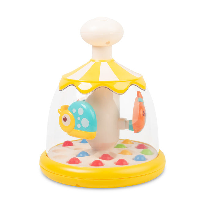 Интерактивна Въртележка С Фигурки Тип Пумпал Жълти Животни 6+ Toyz