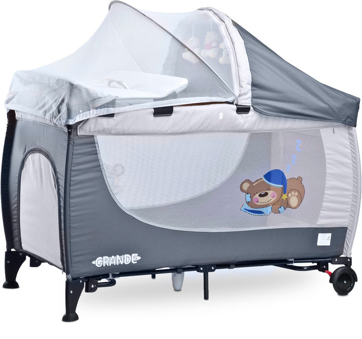 Grande Travel Cot 2016 Grey Caretero