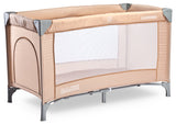 Foldable Travel Cot 1 Tier Basic Beige