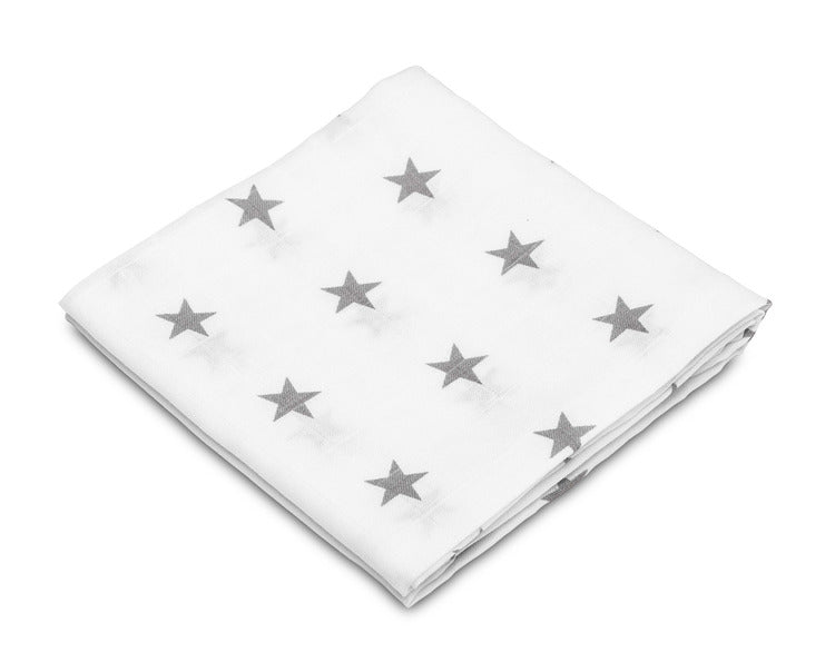 Муселинова Пелена 70X80 Сиви Звезди Sensillo