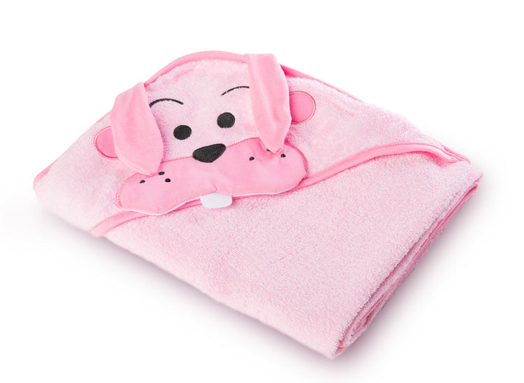 Water Friends Rabbit Bath Towel Pink