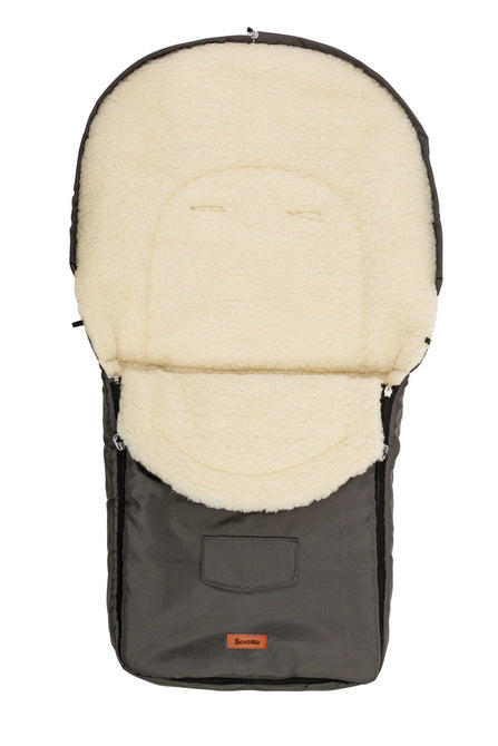 Winter Woolen Stroller Bag Graphite (95X40)