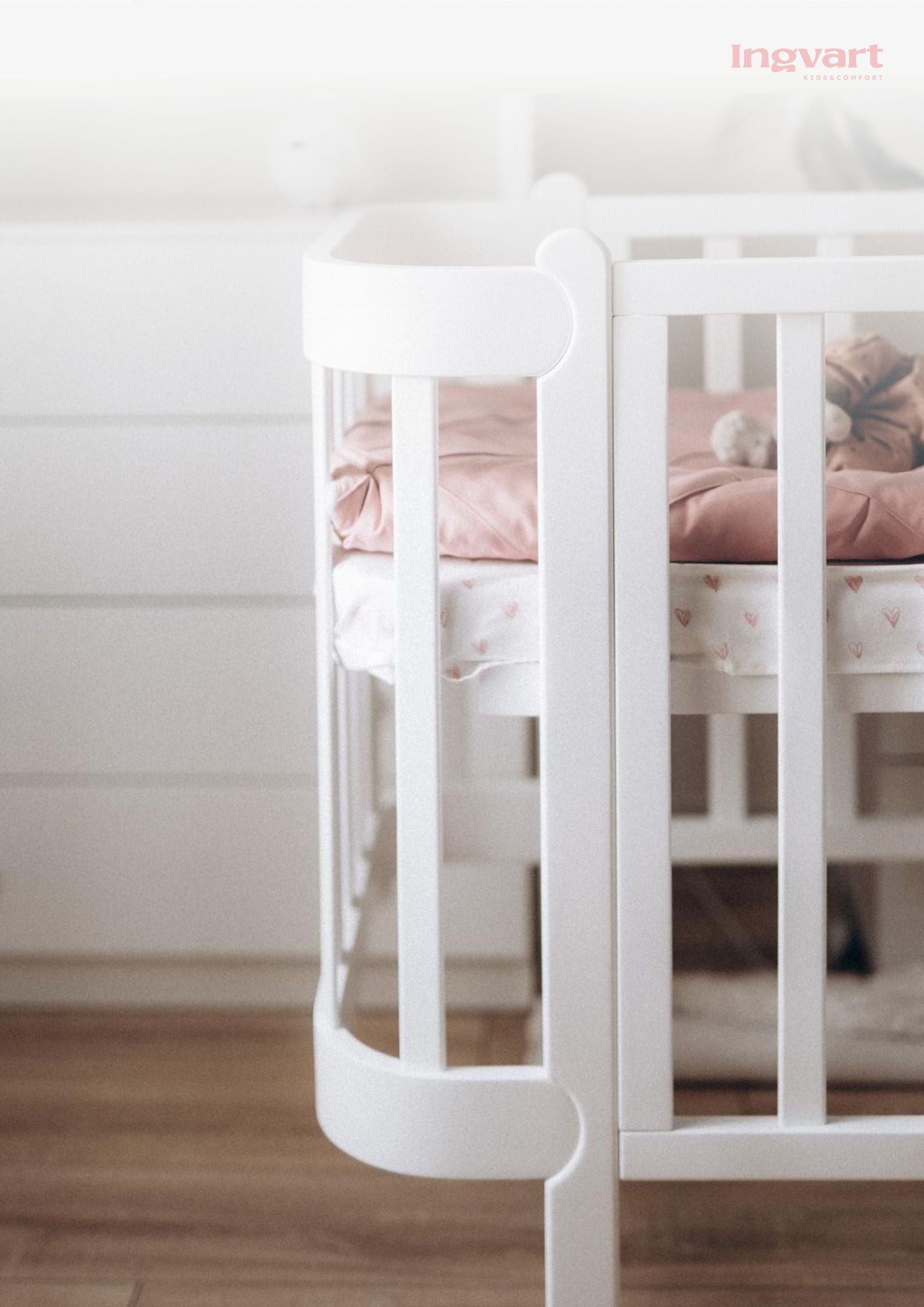 Pat transformabil 5 în 1 Nika 60x95/60x120cm Ingvart