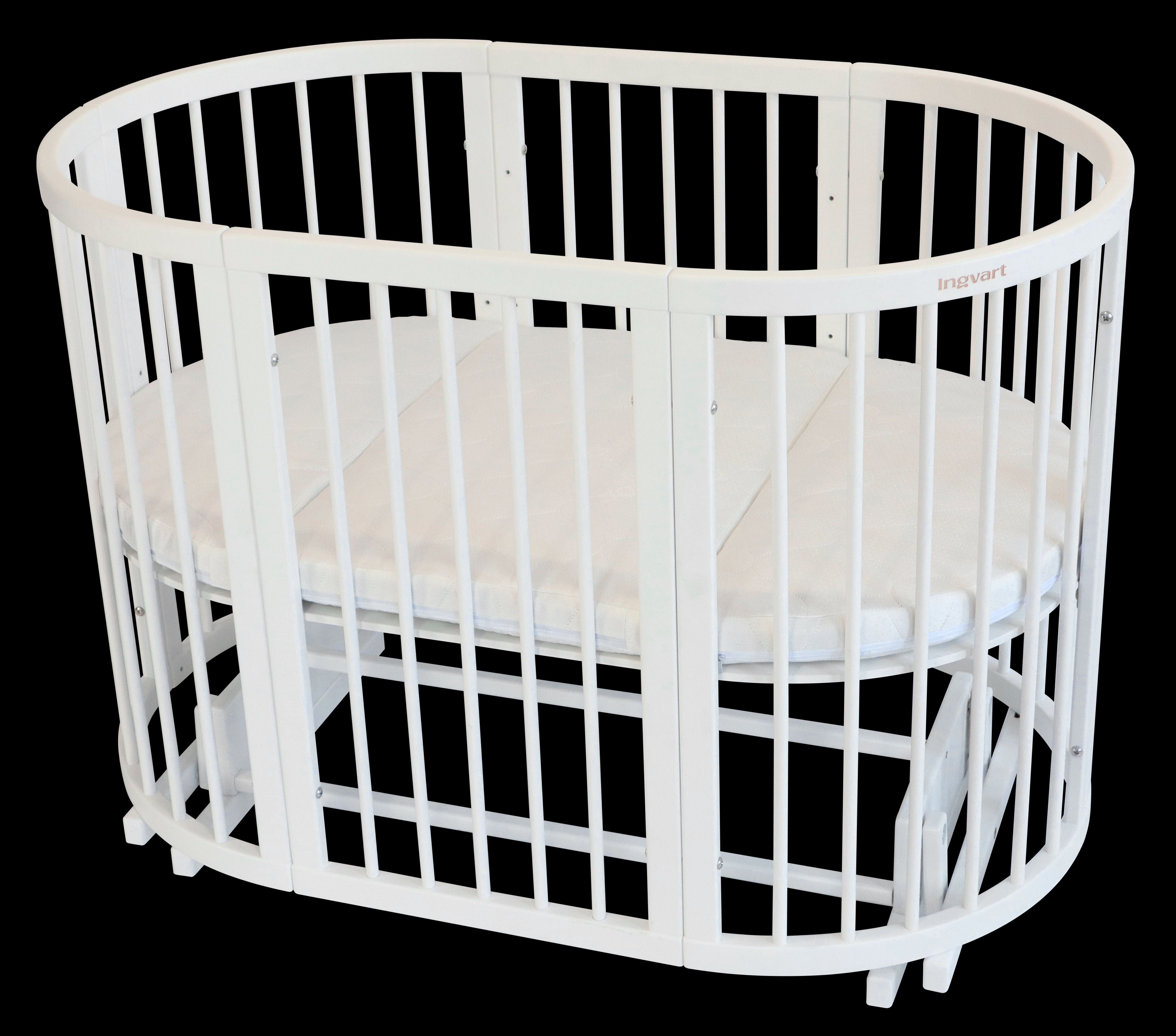 Трансформиращо Легло 9в1 Smart 60x72/60x120/60x168см Слонова Кост Ingvart