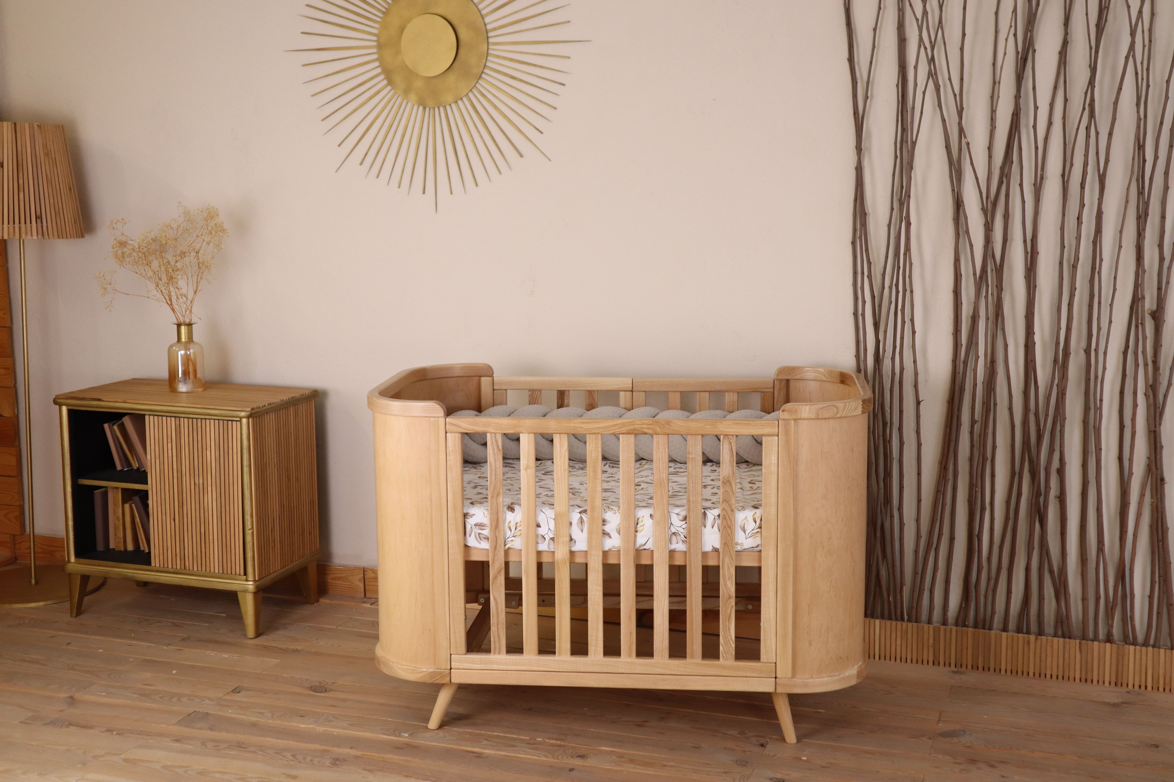 Трансформиращо Легло 4в1 Boho 70х90/70х134см Натур Ingvart