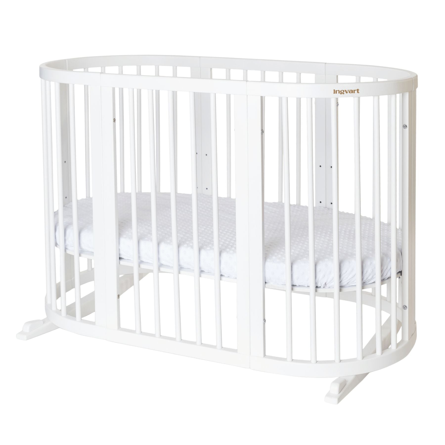 Трансформиращо Легло 9в1 Smart 60x72/60x120/60x168см Бял Ingvart