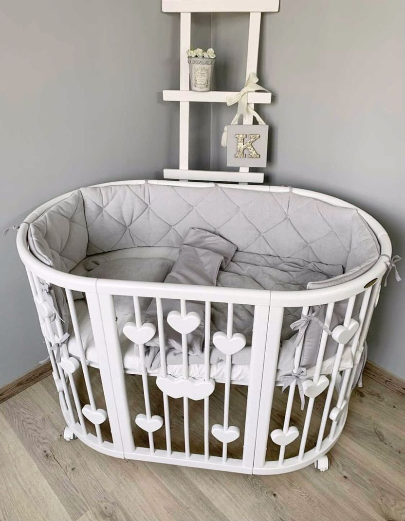 Трансформиращо Легло 9в1 Smart 60x72/60x120/60x168см Бял Ingvart