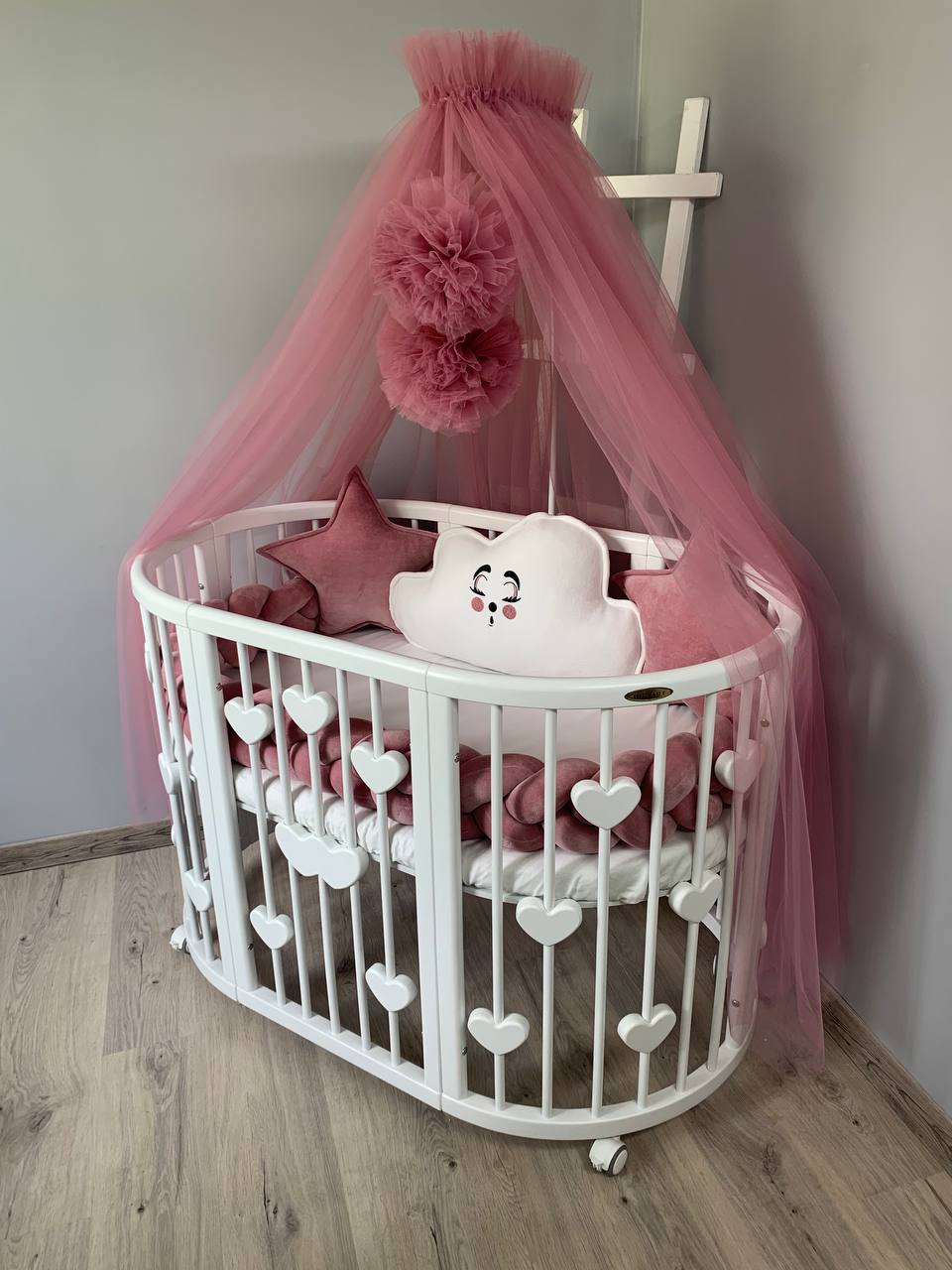 Трансформиращо Легло 9в1 Smart 60x72/60x120/60x168см Бял Ingvart