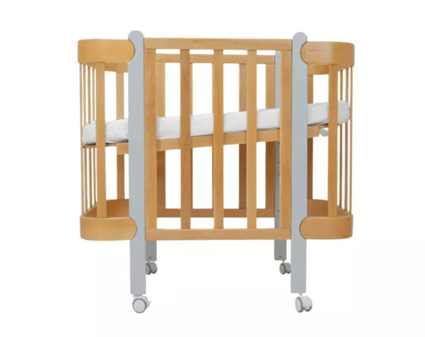 Трансформиращо Легло 5в1 Nika 60x95/60x120см Натур + Сив  Ingvart