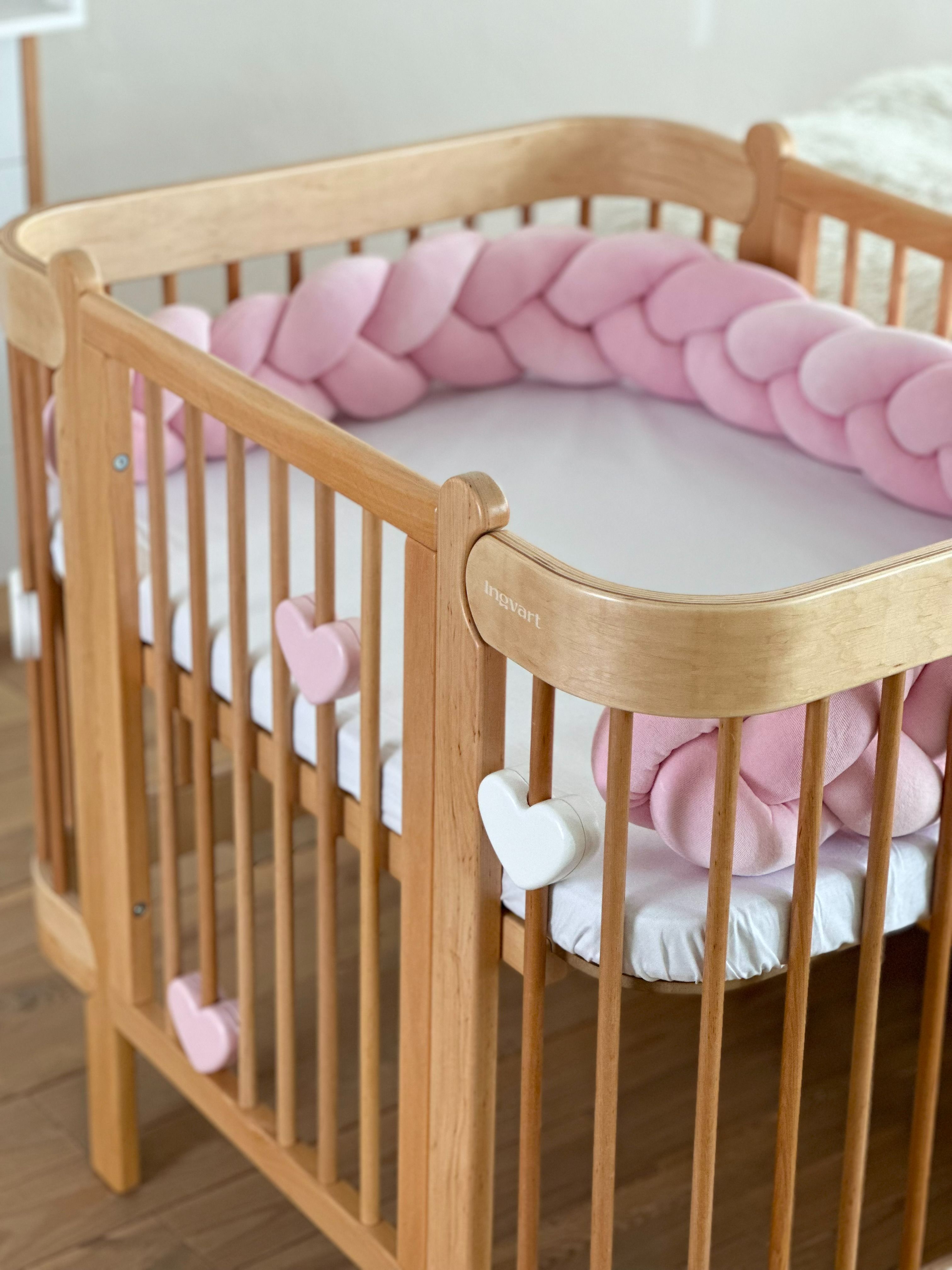 Трансформиращо Легло 5в1 Nika 60x95/60x120см Натур Ingvart