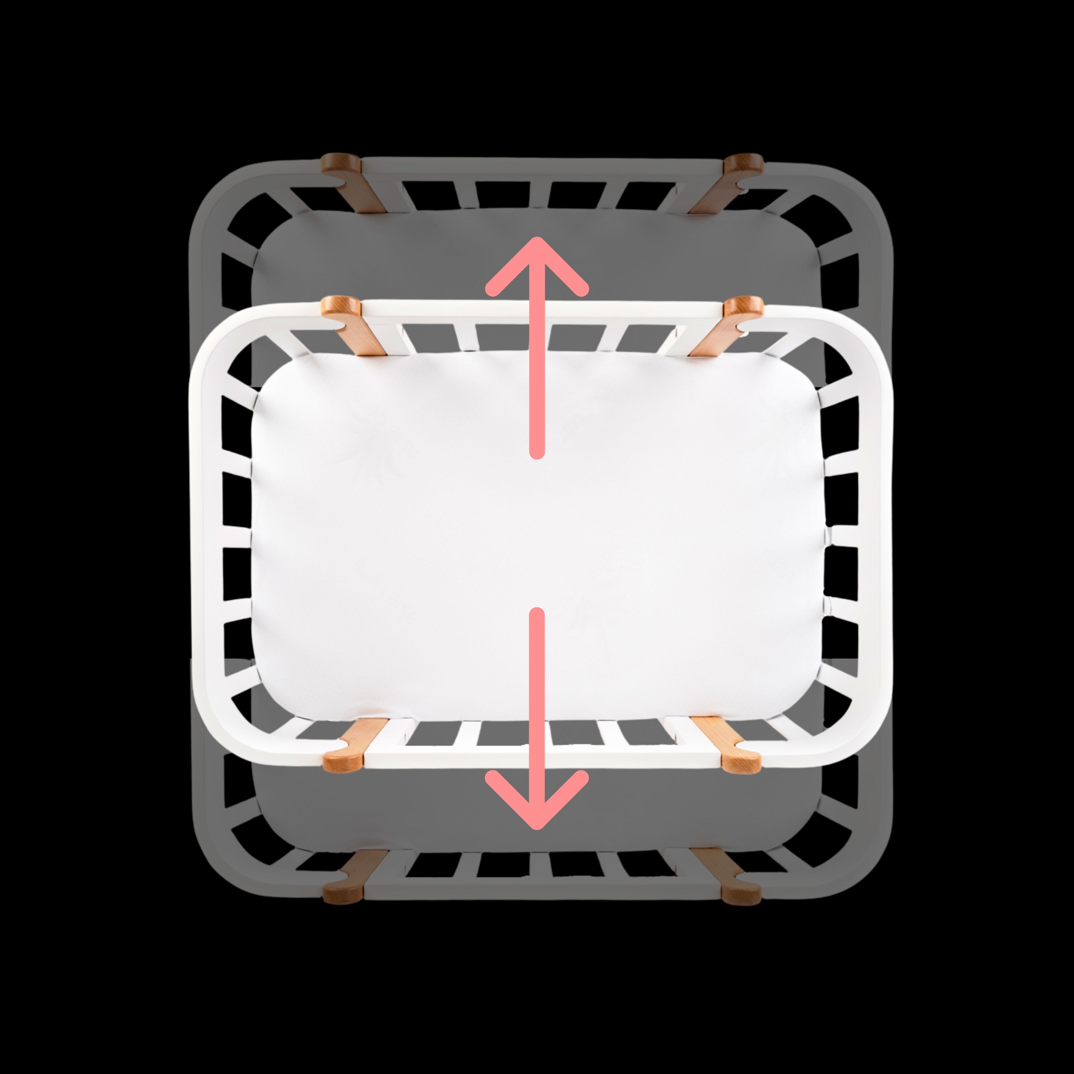 Трансформиращо Легло 5в1 Nika 60x95/60x120см Натур Ingvart