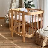 Трансформиращо Легло 5в1 Nika 60x95/60x120см Сив Ingvart