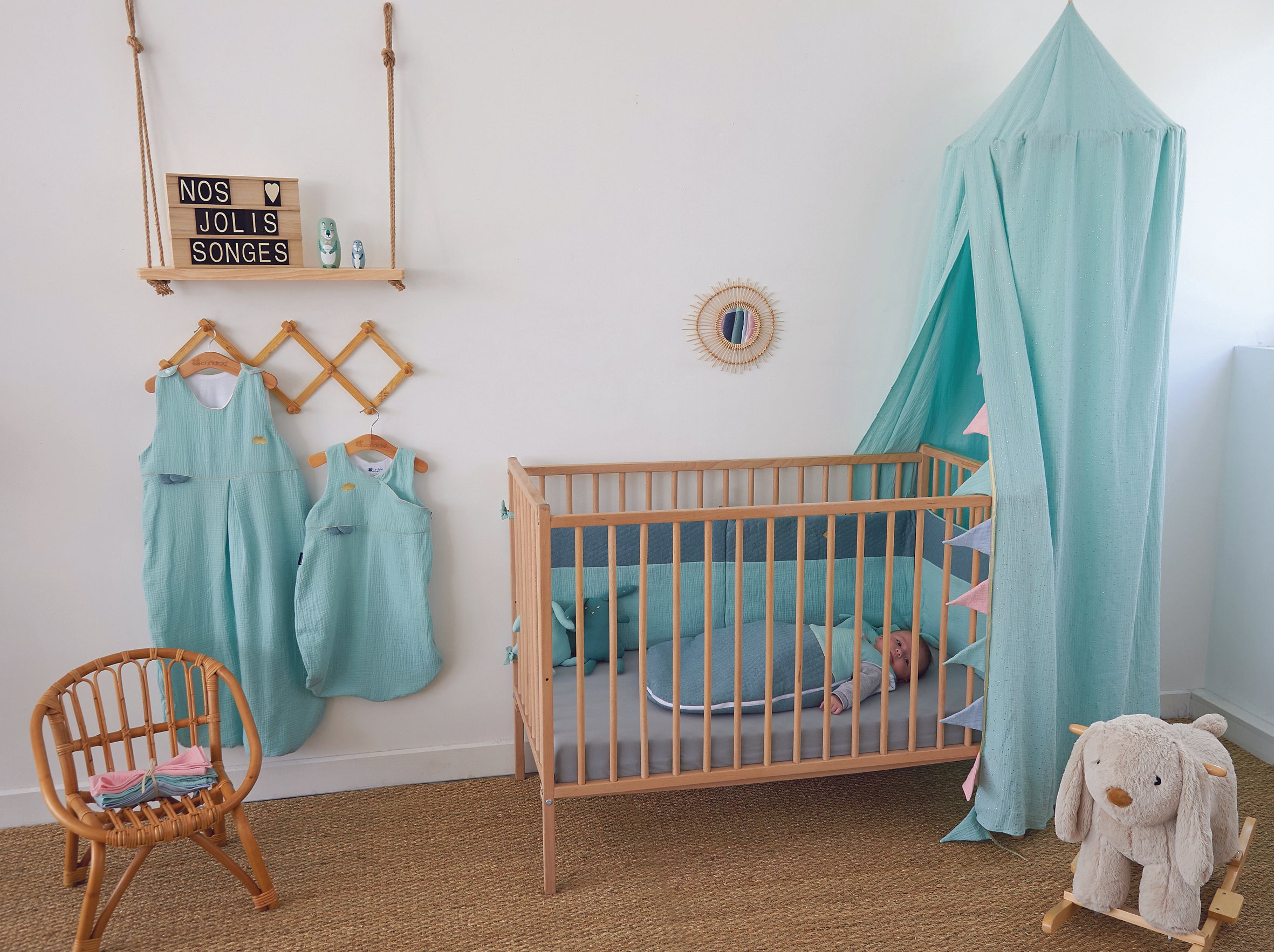 Детско Дървено легло Remi Натур Combelle