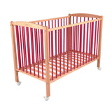 Pat pentru copii din lemn Arthur Natural Pink Combelle