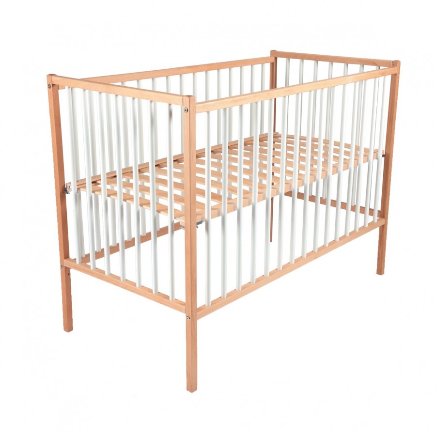 Children's Wooden Bed Remi Natural White Combelle
